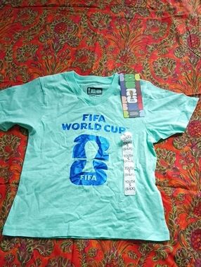FIFA World Cup Kids' Short Sleeve Tee in Aqua Blue